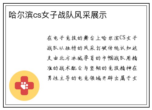 哈尔滨cs女子战队风采展示